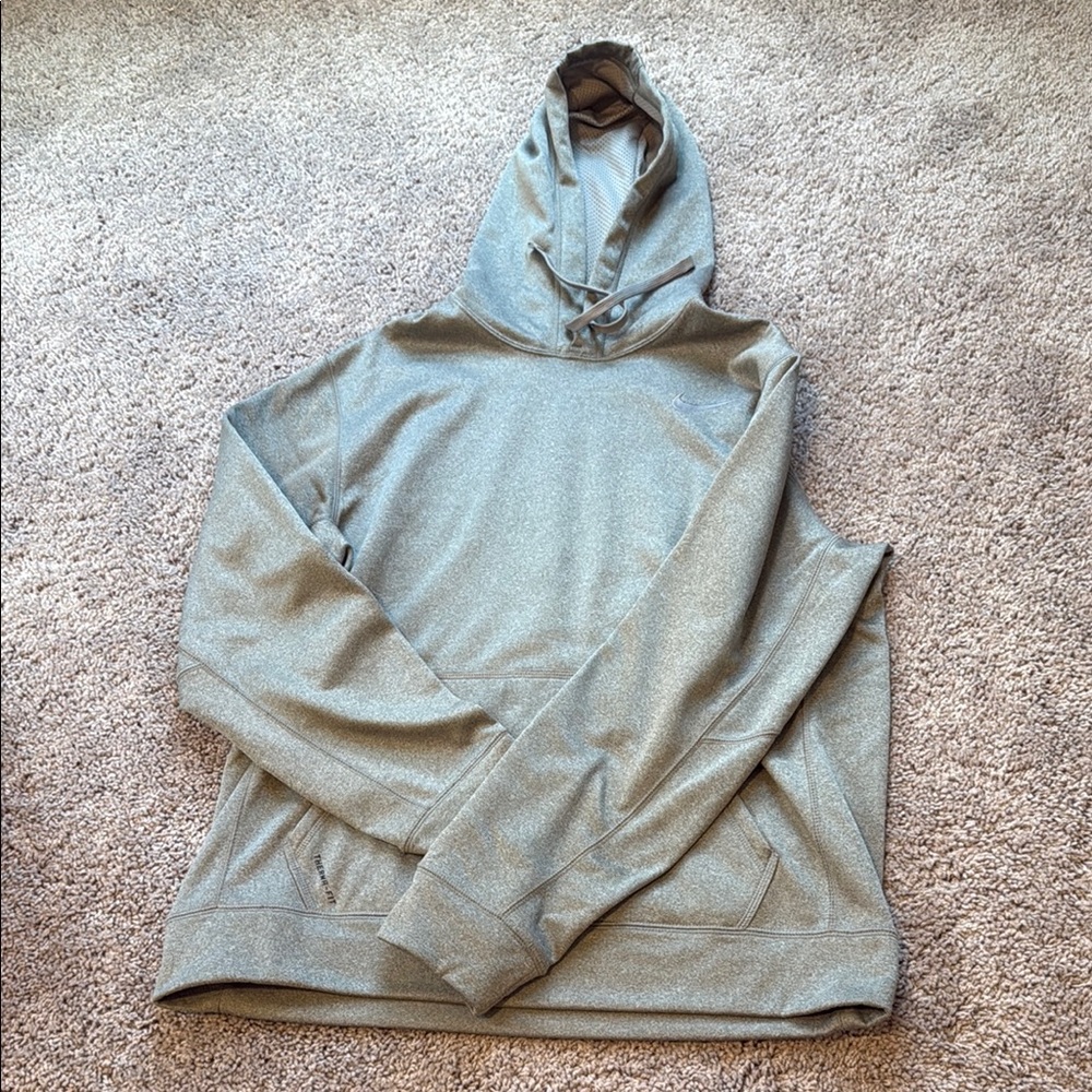 Nike Men's Light Gray Hoodie